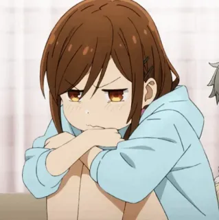 🍁 d68f3e34 애니메이션, 만화, 여자, 귀여운, 화난 telegram sticker