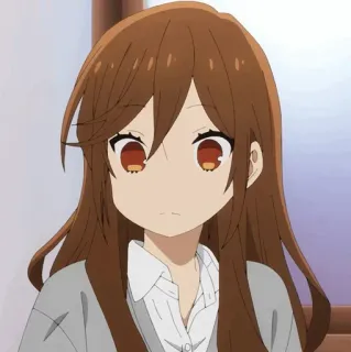 🗝 d9b8472f 애니메이션, 소녀, 만화, 초상화, 긴 머리 telegram sticker