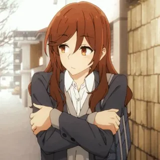 🗝 ff4cada9 애니메이션, 소녀, 교복, 만화, 캐릭터, 만화 telegram sticker