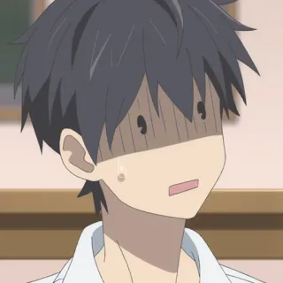 🧩 10467bb3 anime, boy, scared, anxious, worried, emotional, shocked telegram sticker