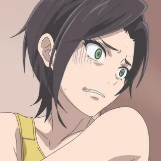 🧩 401f3a3e anime, woman, worried, illustration telegram sticker