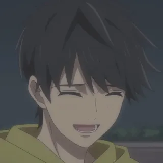 🧩 6f1c803b anime, boy, smiling, portrait, happy, youthful telegram sticker