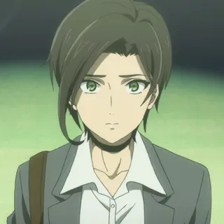 👒 a0896f84 anime, character, portrait, woman, serious, green eyes telegram sticker