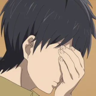 🧩 bf922845 anime, sad, emotional, teenager, upset telegram sticker