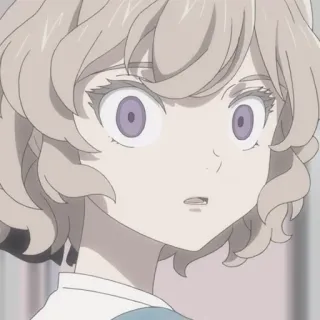 👒 da047c95 anime, girl, portrait, cartoon, expression, shocked, surprised telegram sticker