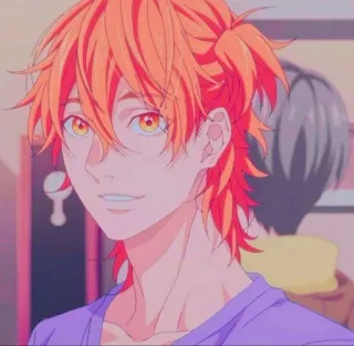 🧲 539091d1 애니메이션, 만화, 인물사진, 주황색 머리, 캐릭터, 일러스트 telegram sticker