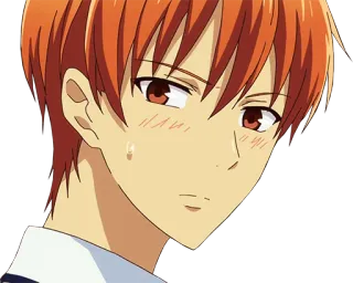 ☺️ 44c347a7 Kyo Sohma Fruits Basket 애니메이션, 주황색 머리, 캐릭터, 소마 쿄우, 후르츠 바스켓 telegram sticker