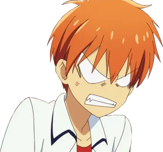 👿 4a0e15b1 Kyo Sohma Fruits Basket 애니메이션, 만화, 교 소마, 후르츠 바스켓, 화난, 만화 telegram sticker