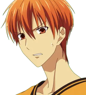 😟 4b9b76b4 Kyo Sohma Fruits Basket 애니메이션, 캐릭터, 소마 쿄우, 후르츠 바스켓 telegram sticker