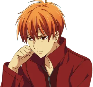 🤔 7fcee850 Kyo Sohma Fruits Basket 애니메이션, 캐릭터, 소마 쿄우, 후르츠 바스켓 telegram sticker