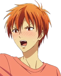 😊 9f11687e Kyo Sohma Fruits Basket 애니메이션, 캐릭터, 소마 쿄우, 후르츠 바스켓 telegram sticker