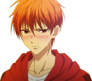 😊 f8fb2c8f Kyo Sohma Fruits Basket 애니메이션, 소마 쿄우, 후르츠 바스켓, 츤데레 telegram sticker