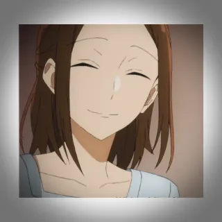 💫 7f98db31 anime, phụ nữ, hoạt hình, nụ cười, chân dung whatsapp sticker