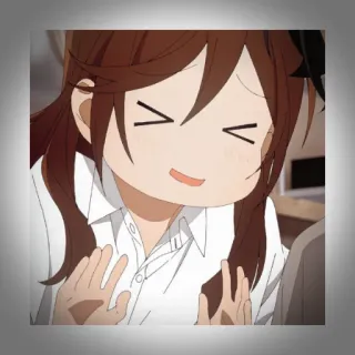 💫 e17ee7a9 Anime, Hoạt hình, Cô gái, Vui vẻ, Biểu cảm, Dễ thương whatsapp sticker