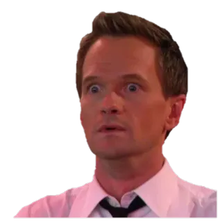 😧 613af037 Barney Stinson How I Met Your Mother テレビ, シットコム, サプライズ, 衝撃 telegram sticker