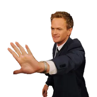 ✋ 801bcc20 Barney Stinson How I Met Your Mother スーツ, 手, 俳優, テレビ, HIMYM telegram sticker
