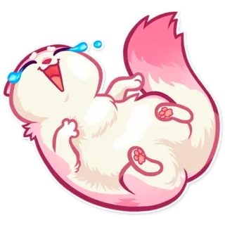 😂 7f1f470b 猫, 可爱, 开心, 卡通, 动物, 搞笑, 可爱 telegram sticker