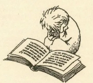 ☁️ 268d81d5 enfant, livre, lecture, triste, contrarié, dessin whatsapp sticker