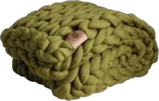 🤍 d92ec4df couverture, tissé, fil, doux, vert olive whatsapp sticker