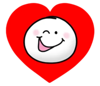 😉 374e4bb4 coração, amor, sorriso, desenho, emoji telegram sticker