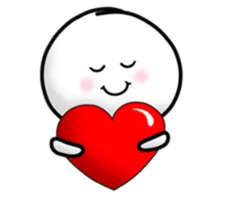 ❤ fb45a597 amor, coração, fofo, desenho animado, feliz telegram sticker