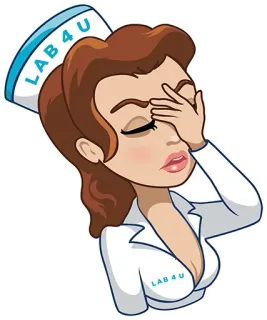 🤦‍♂️ a578e2d6 LAB 4U 看護師, 漫画, 女性, ラボ, 医療, フェイスパーム telegram sticker