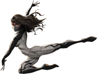 😢 b4227fc8 Silk ผ้าไหม, มาร์เวล, ซูเปอร์ฮีโร่, หนังสือการ์ตูน, ผู้หญิง telegram sticker