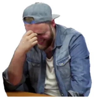 😄 283e6409 man, crying, upset, sad, emotion, facepalm, disappointed telegram sticker