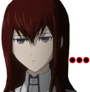 💬 acc0a58d ... anime, female, serious, red hair telegram sticker