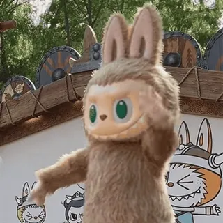 🫡 3ae6c170 mascotte, coniglio, costume, cartone animato telegram sticker