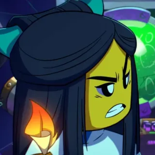 Lady Bone Demon - Monkie Kid whatsapp stickers