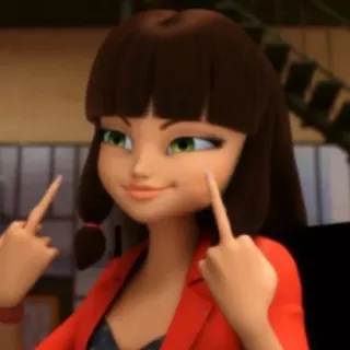 🗽 055ec8f5 dedo do meio, gesto obsceno, ofensivo, personagem de desenho animado telegram sticker