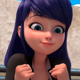 🤪 3b9f34f5 Marinette Dupain-Cheng Miraculous: Tales of Ladybug & Cat Noir desenho animado, animação, menina, Marinette Dupain-Cheng, Miraculous Ladybug, personagem telegram sticker