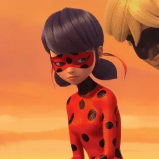 😞 3eb747e6 Ladybug Miraculous: Tales of Ladybug & Cat Noir joaninha, Miraculous, desenho animado, super-herói, menina telegram sticker