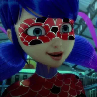 🤕 6b9bf920 Ladybug Miraculous: Tales of Ladybug & Cat Noir joaninha, Miraculous, super-herói, desenho animado, anime telegram sticker