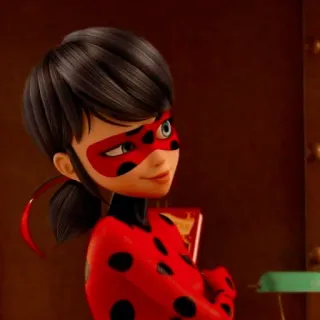 🙂 8efaac98 Ladybug Miraculous: Tales of Ladybug & Cat Noir Joaninha, Miraculous, desenho animado, super-herói, animado, personagem, francês telegram sticker