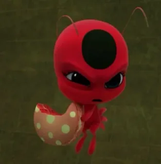 😡 ade270ae Tikki Miraculous: Tales of Ladybug & Cat Noir Tikki, Miraculous Ladybug, Desenho animado, Fofo, Vermelho, Kwami telegram sticker
