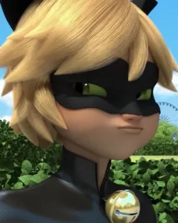 😚 b5b389ab Adrien Agreste Miraculous: Tales of Ladybug & Cat Noir cat noir, adrien agreste, miraculous ladybug, personagem de desenho animado, super-herói, série animada telegram sticker