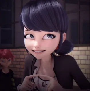 😊 ca36c2a0 Marinette Miraculous Ladybug Marinette, Ladybug, Miraculous Ladybug, desenho animado, animado telegram sticker