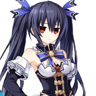 😒 426879b4 Noire Hyperdimension Neptunia アニメ, ゲーム, 女の子, アニメ, キャラクター telegram sticker