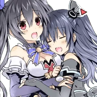 💞 8ad229cf アニメ, 漫画, 可愛い, 女の子, ハグ telegram sticker