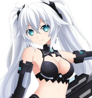 😊 986f10fe Black Heart Hyperdimension Neptunia アニメ, ゲーム, ブラックハート, 超次元ゲイム ネプテューヌ, ワイフ telegram sticker
