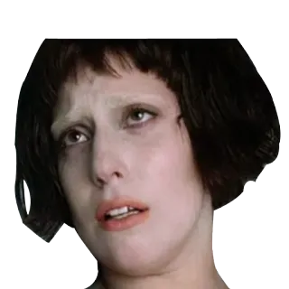 😔 df830482 Lady Gaga Lady Gaga, celebrità, faccia, popstar, cantante, donna whatsapp sticker