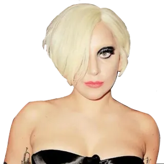 😐 e6d8db6e Lady Gaga Lady Gaga, cantante, celebrità, popstar, bionda, musicista whatsapp sticker