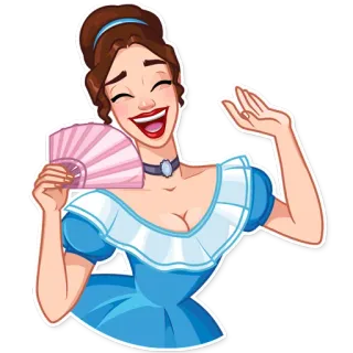 Lady Marie telegram stickers