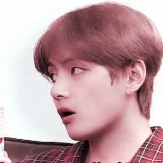 🕯 e933c804 V K-pop, BTS, chanteur, célébrité, idole, V (BTS) whatsapp sticker