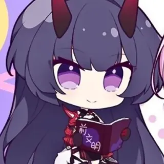 📖 35487c5c 前文明 anime, imut, buku, ungu, kawaii telegram sticker