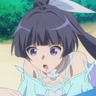 😦 b249948e Anime, Kartun, Gadis, Lucu, Karakter, Ilustrasi telegram sticker