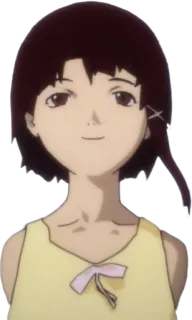 ✂ 3b8d03e6 Lain Iwakura Serial Experiments Lain อนิเมะ, serial experiments lain, lain, อิวาคุระ, เด็กผู้หญิง telegram sticker
