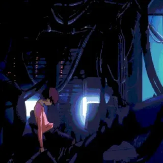 😞 9411e5d2 Anime, Futuristisch, Mädchen, Cyberpunk, Kunst telegram sticker